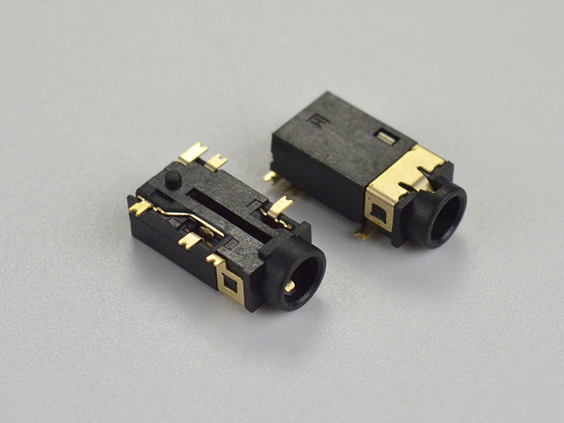 Product Name: Headphone socket JACK PJ-342 with head mounted single column patch<br>Part Number: JCJAK-35PH-6PINB