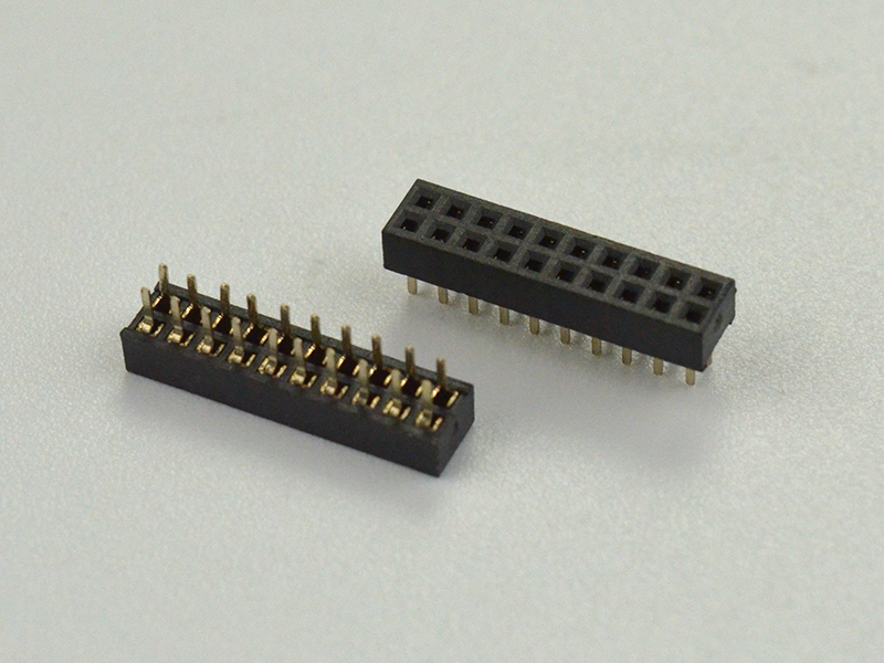 1.27*2.0-2*10P直针排针排母连接器
