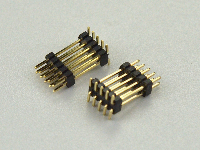 1.0*1.0-2*5P双塑贴片排针排母连接器