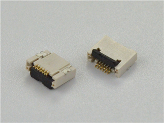 Product Name: FPC 0.5-6P Front Insertion and Rear Compression 2.0H<br>Part Number: JCFPC-05PH-06PINF